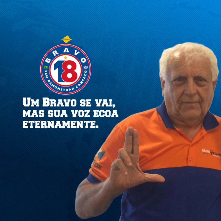 Fortaleza Esporte Clube lamenta a perda de Júlio Sales, a voz eterna do Leão